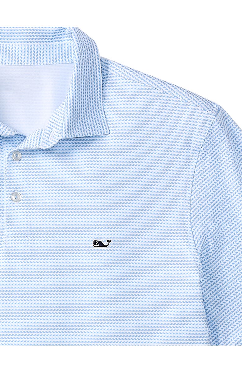 vineyard vines Big
Tall Wave Print Sankaty Performance Polo Shirt, Alternate, color, Waves Ocean Breeze