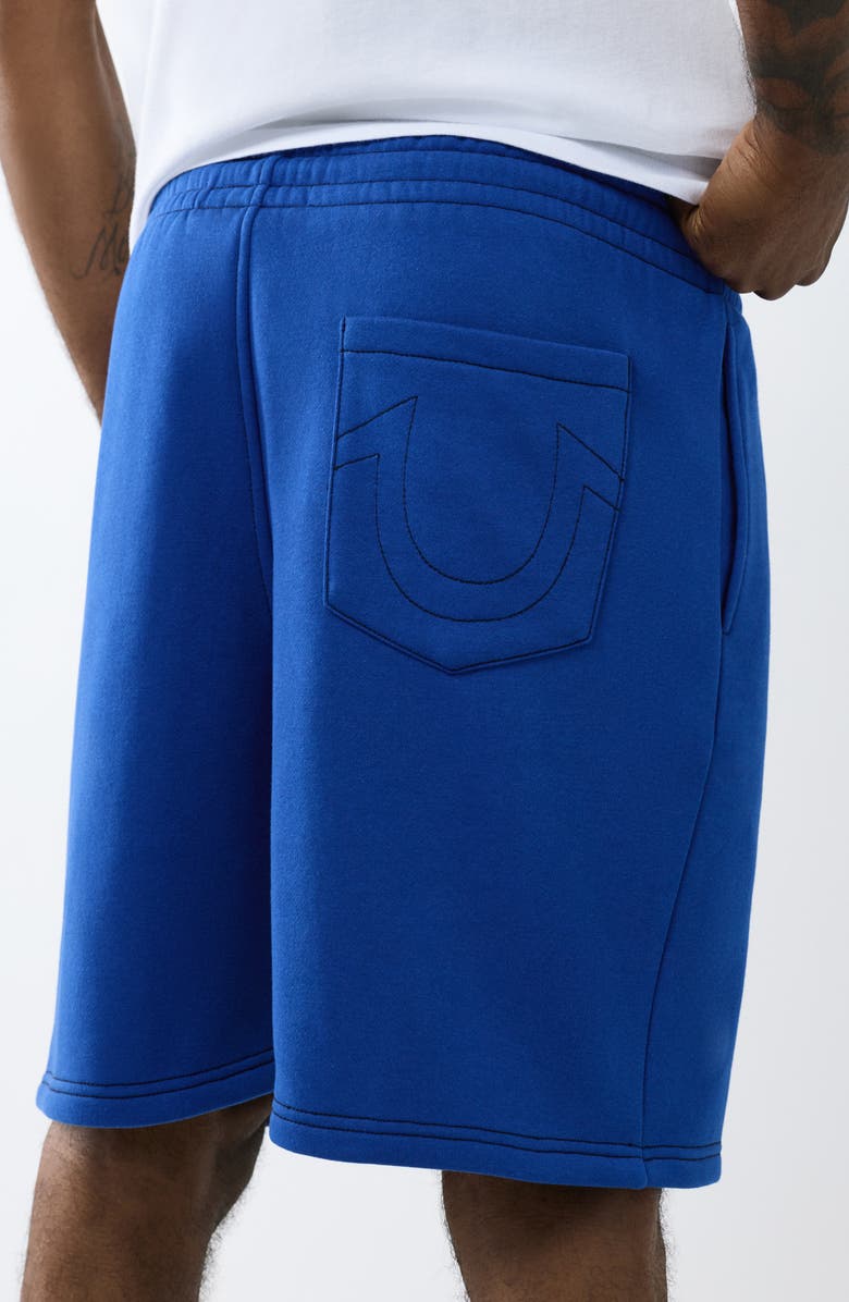 True Religion Buddha Contrast Fleece Shorts, Alternate, color,