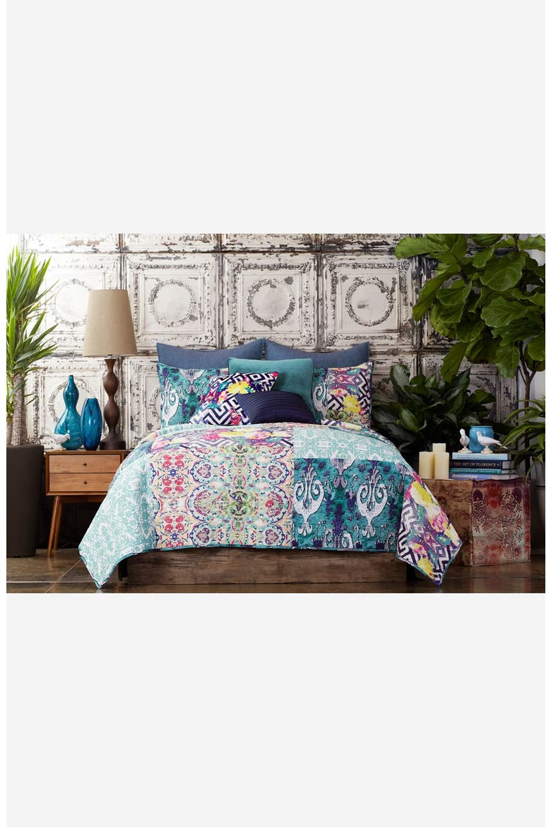 Tracy Porter® For Poetic Wanderlust® 'Florabella' Quilt, Main, color, TEAL MULTI