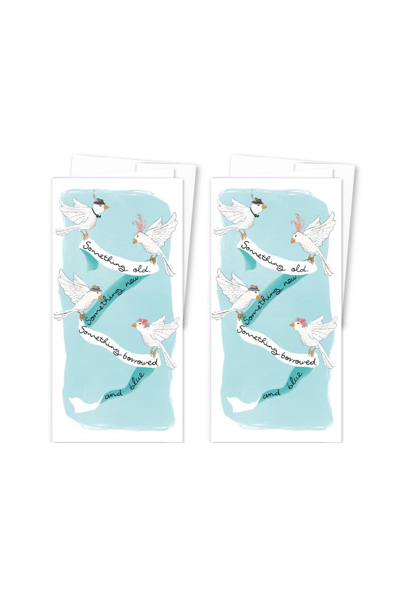 Ramus & Co 2ct Something Old, New, Borrowed and Blue Long Greeting Card Pack, Main, color, Multi-Pack