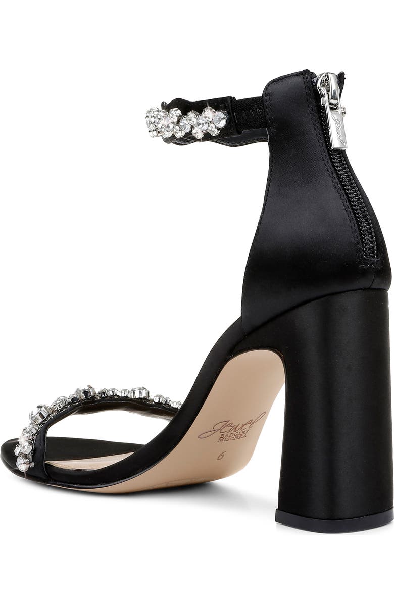 Jewel Badgley Mischka Odessa Crystal Block Heel Sandal, Alternate, color,