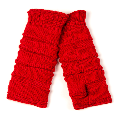 Hand Loom Reverse Step Fingerless Gloves