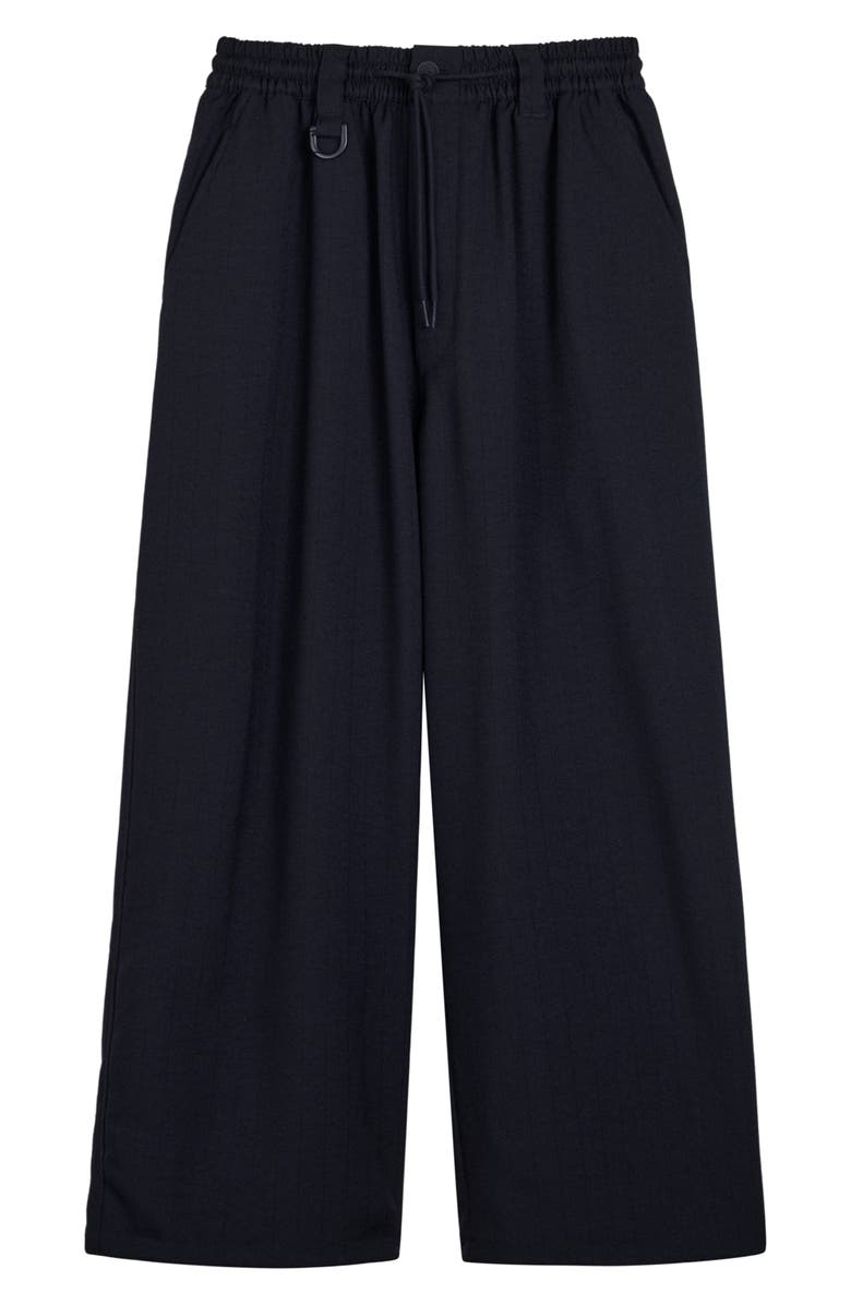 Y-3 Sport Uniform Oversize Wide Leg Drawstring Pants, Alternate, color, Black