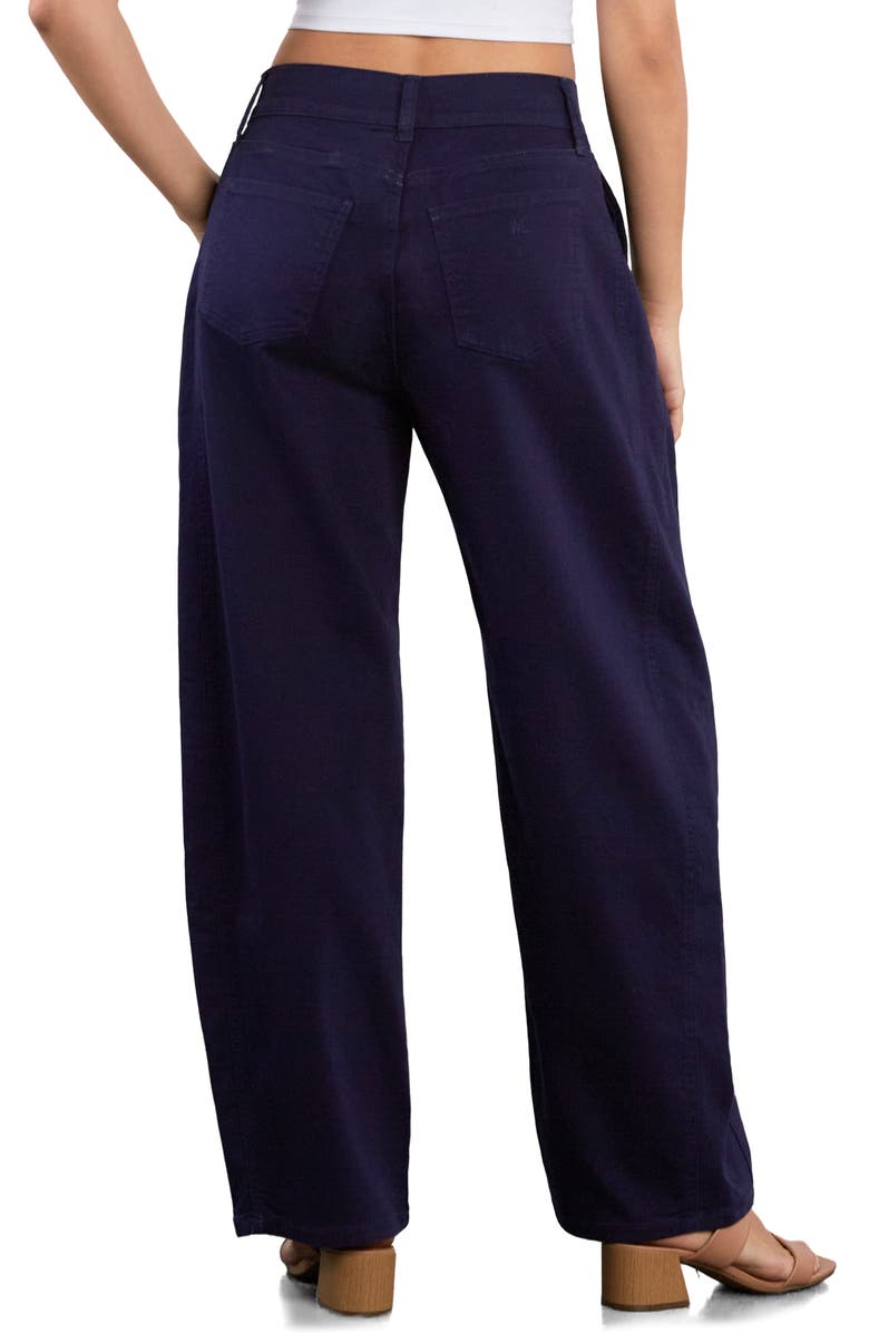 Wash Lab Denim Sweetheart Stripe Barrel Leg Jeans, Alternate, color, Eclipse