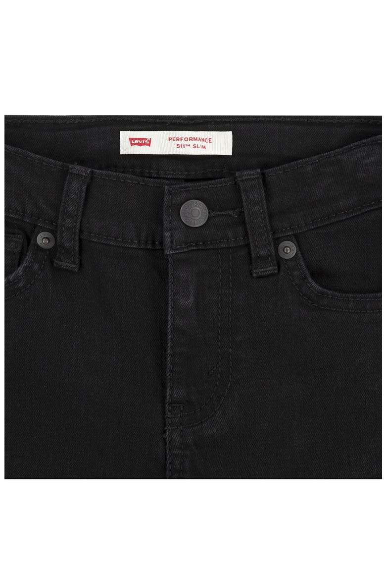 511™ Slim Fit Jeans, Alternate, color, BLACK STRETCH