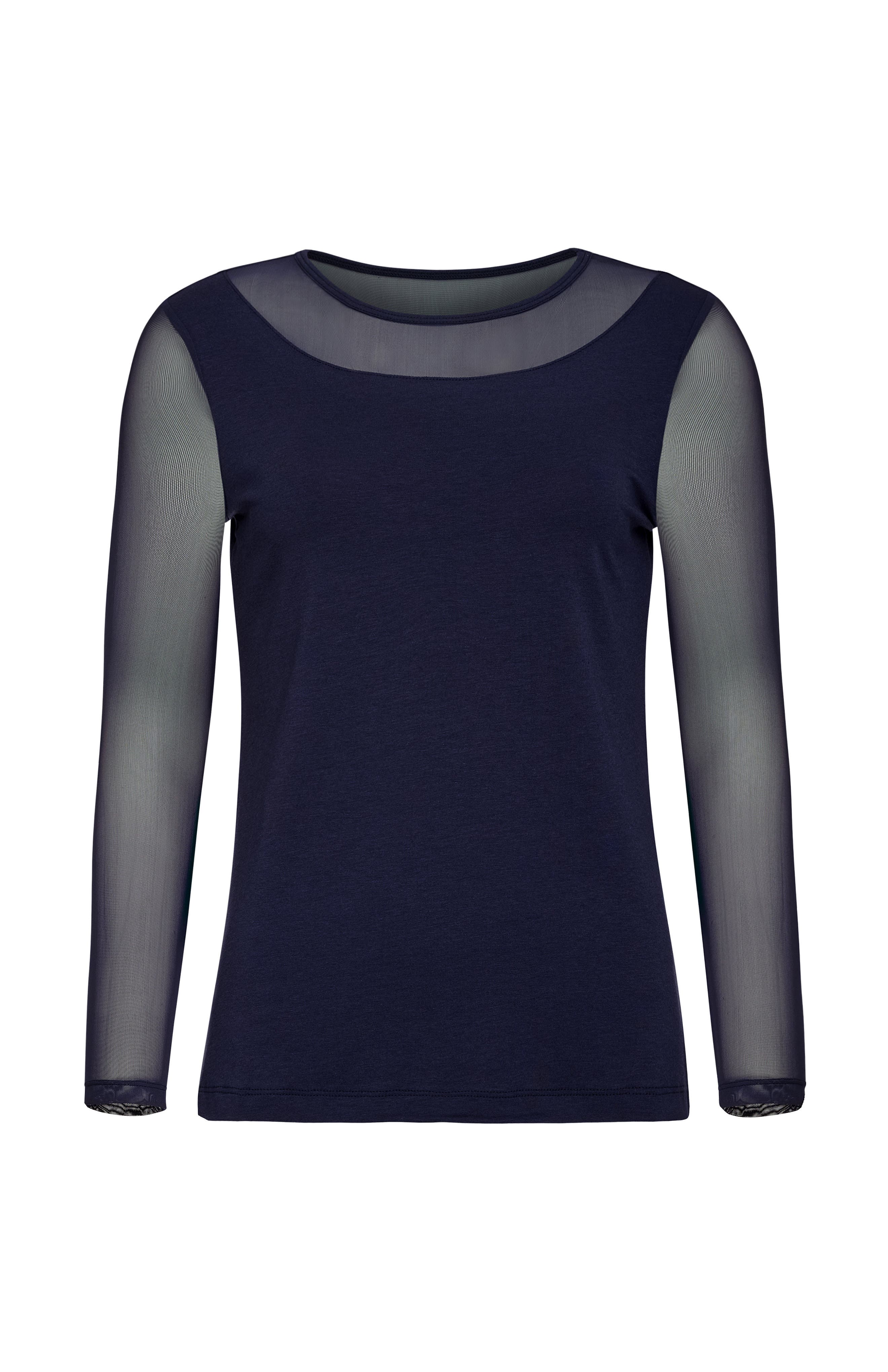 Kim Mesh-Sleeve Top in Pima Modal - image 5