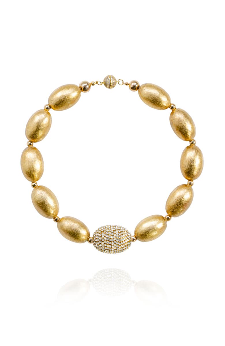 Saulė Label Chèrie Necklace, Main, color, Gold Glimmer