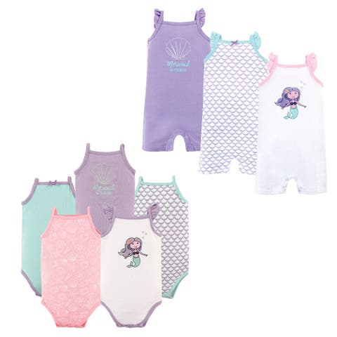 Cotton Essentials 8-Piece Bodysuit & Romper Collection