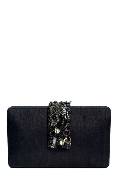 Beaded Fringe Clutch
