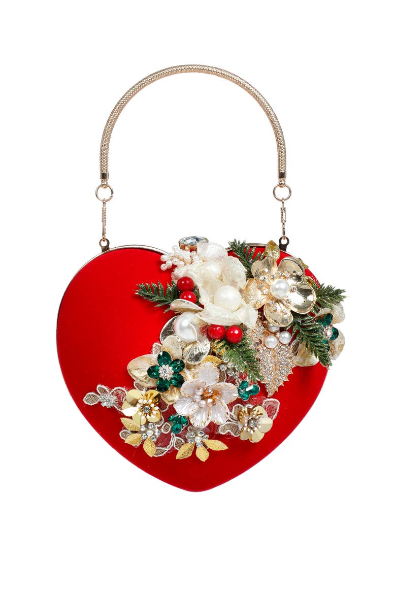Red Bag, Heart Ornament, Main, color, Red