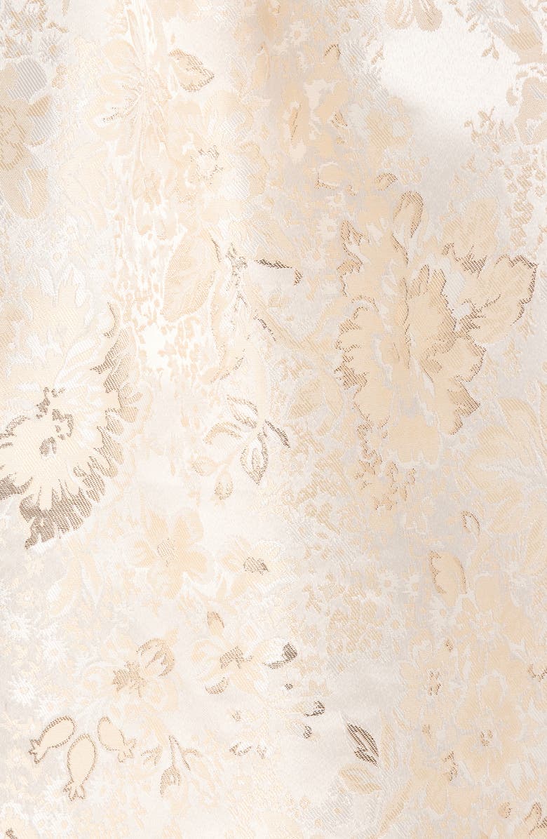 SUGARLIPS Lola Jacquard Pleated Midi Skirt, Alternate, color, Champagne