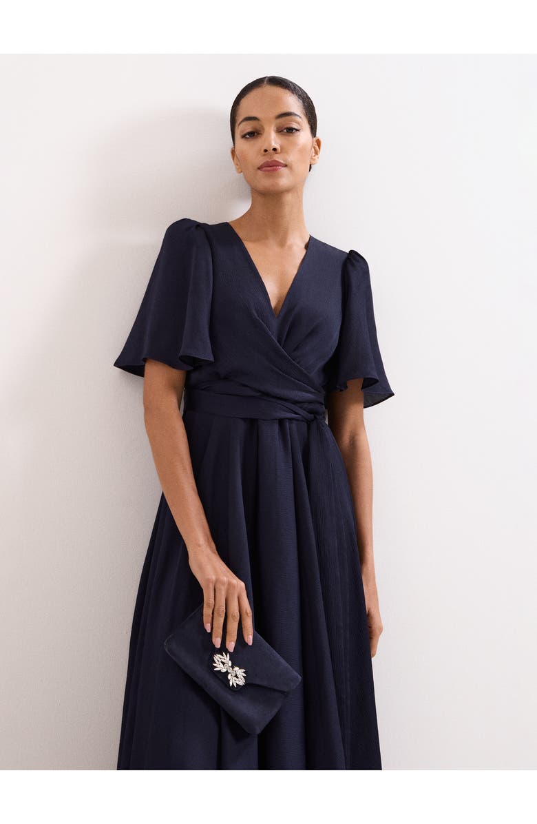 Phase Eight Sparkle Clutch Bag, Alternate, color, Navy