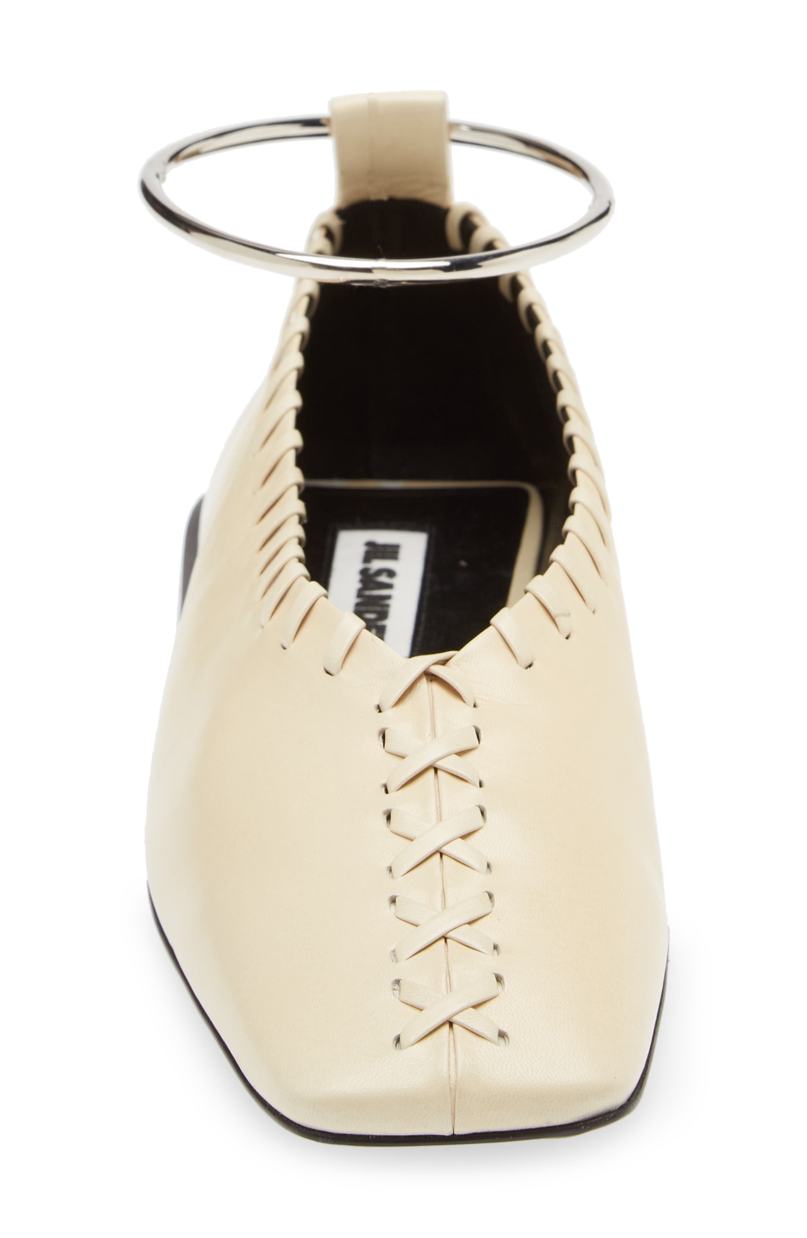 Jil Sander Anklet Ballerina Flat, Alternate, color, 