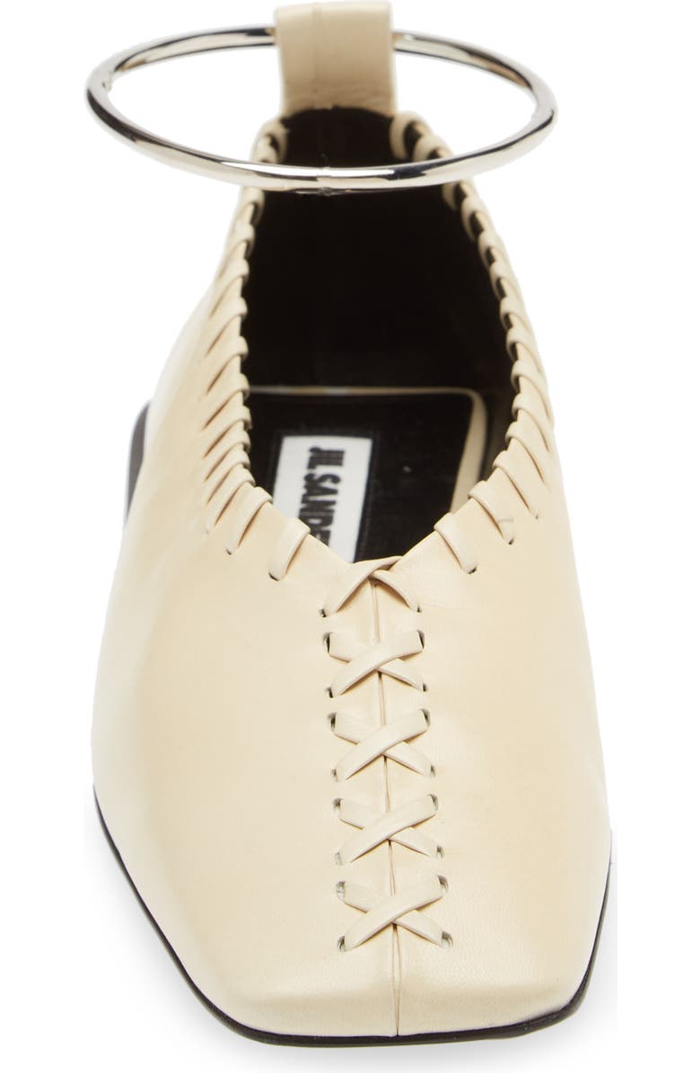 Jil Sander Anklet Ballerina Flat, Alternate, color,