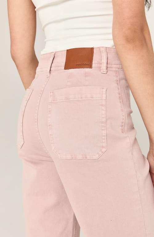 Unpublished Gemma Crop Wide Leg Pants In Pink
