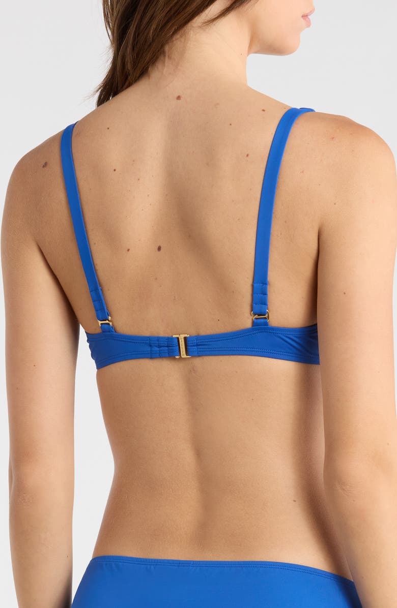 Lauren Ralph Lauren Ring Bikini Top, Alternate, color, Blue Saturn