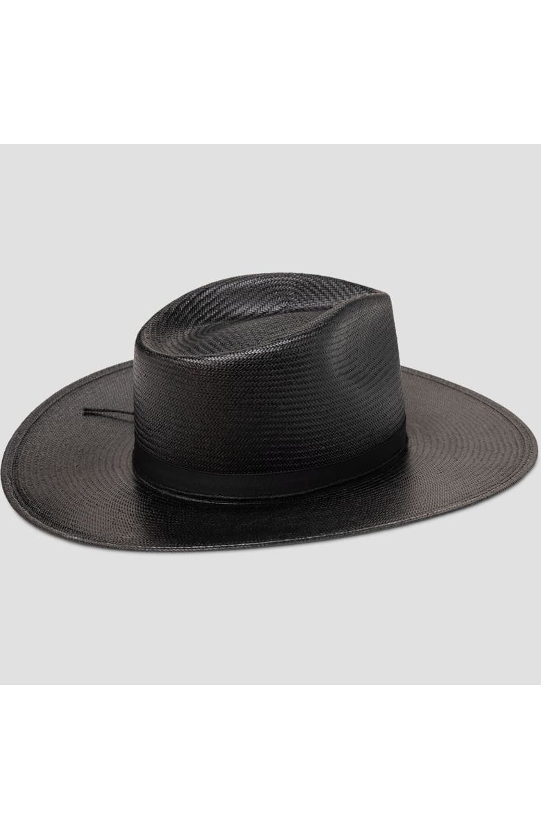 Stetson Jw Marshall Straw Hat, Alternate, color, Black