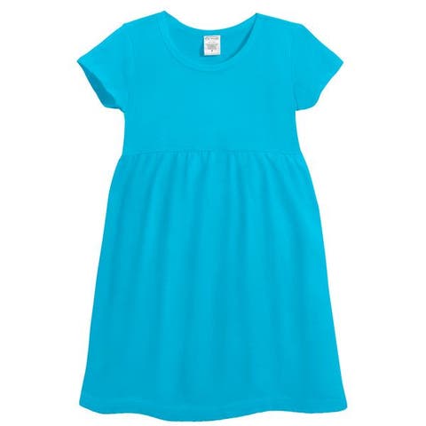 Girls Soft Organic Cotton Empire Short Sleeve Sundress (Toddler, Little Kid & Big Kid)