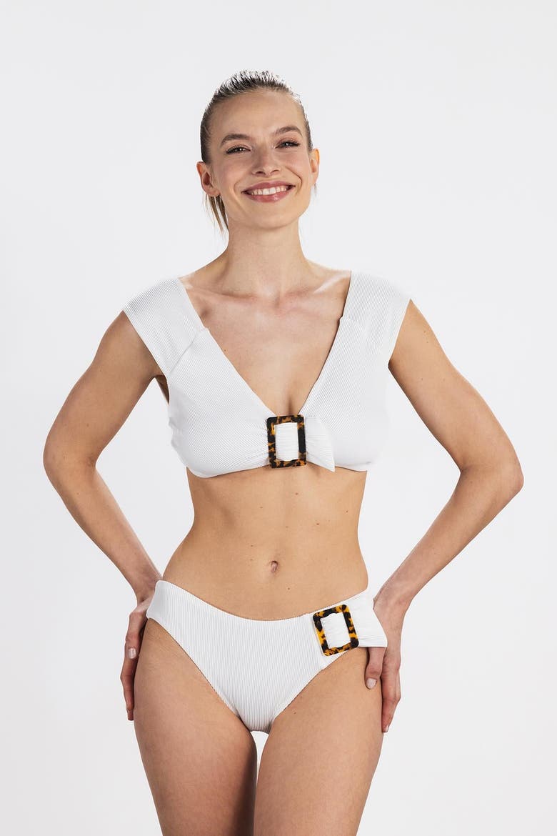 Rio Tee Top & Side Bottom, Alternate, color, White