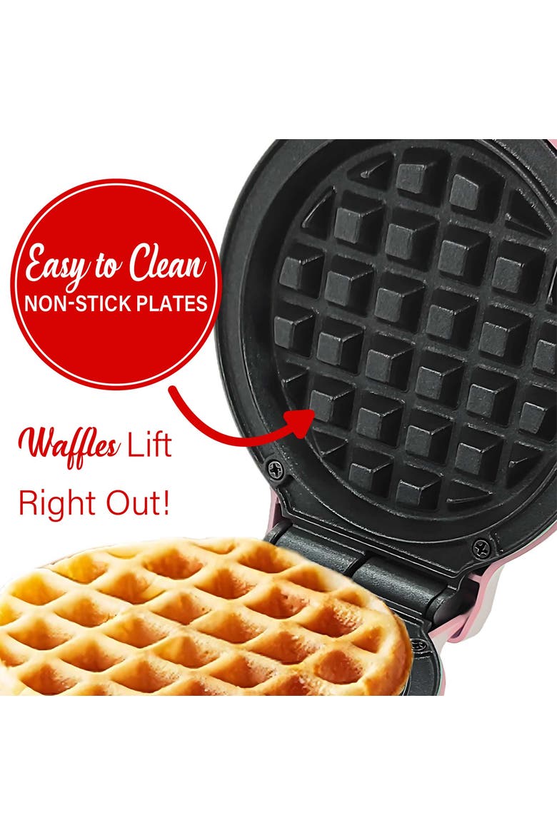Non-Stick 5 Waffle Maker, Alternate, color, Pink