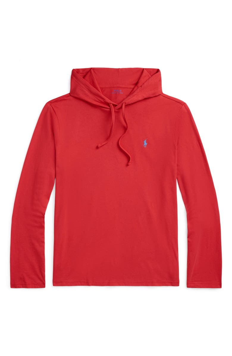 Polo Ralph Lauren Jersey Long Sleeve Hooded T-Shirt, Alternate, color,