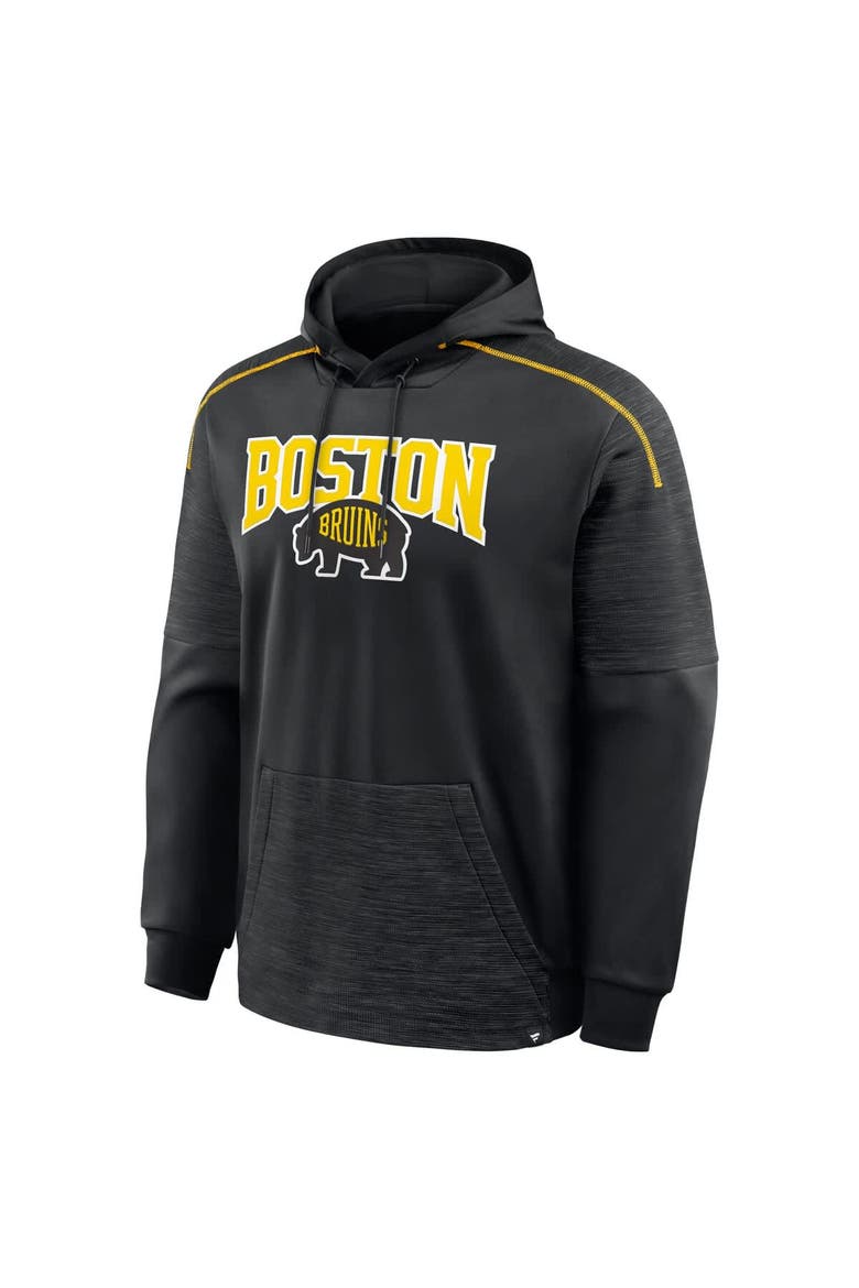 Men's Fanatics Black Boston Bruins 2026 NHL Stadium Series Defender Pullover Hoodie, Alternate, color, Black