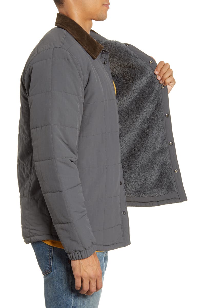 Patagonia Isthmus Wind Resistant Water Repellent Quilted Shirt Jacket, Alternate, color, 