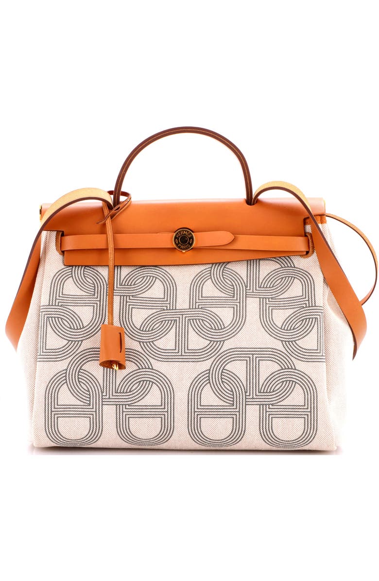 Pre-Owned Hermes Herbag Zip Circuit 24 Vache Hunter and Leather 31, Main, color, Gold