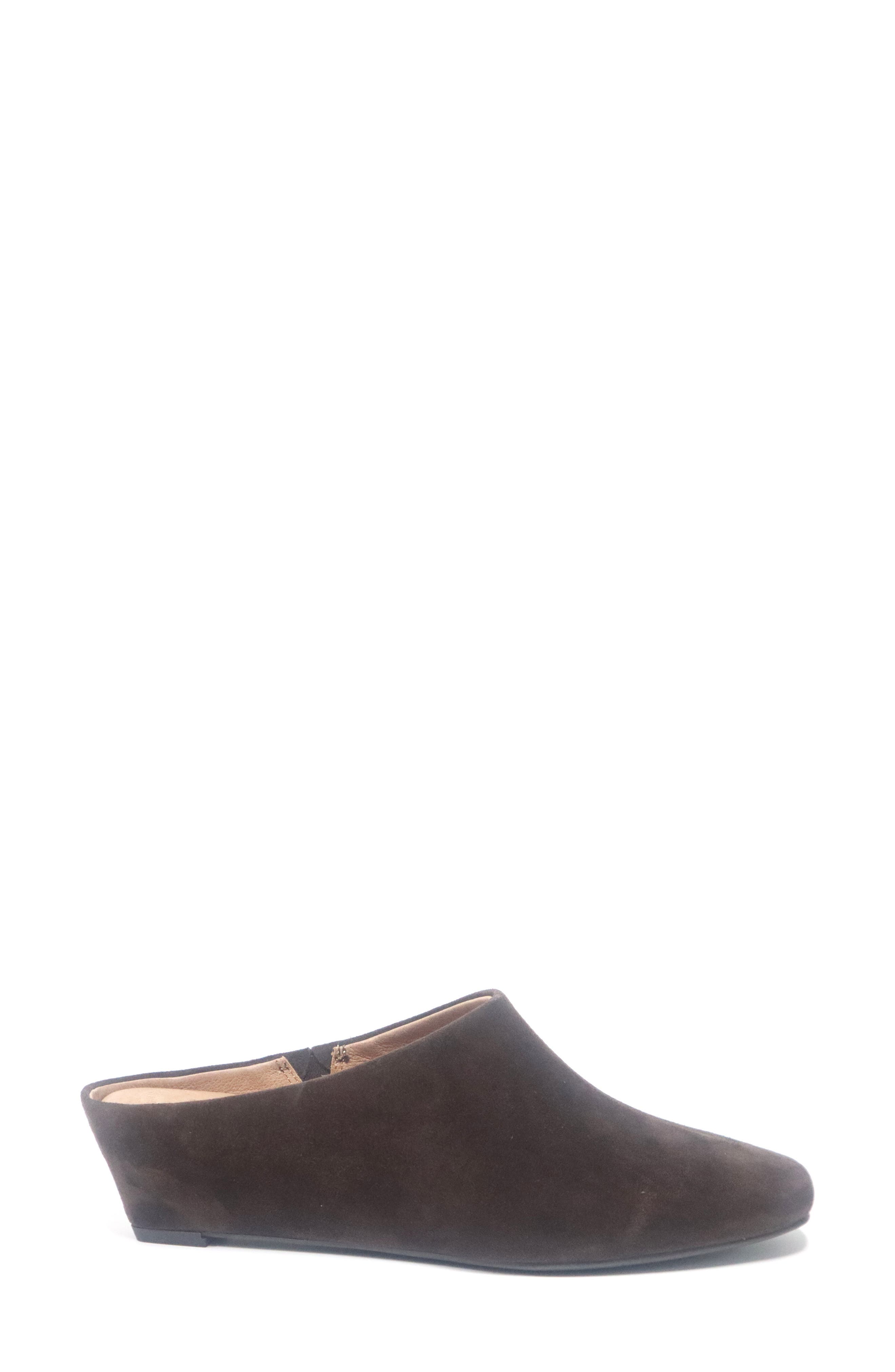Carmena Wedge Mule, Alternate, color, CHOCOLATE SUEDE