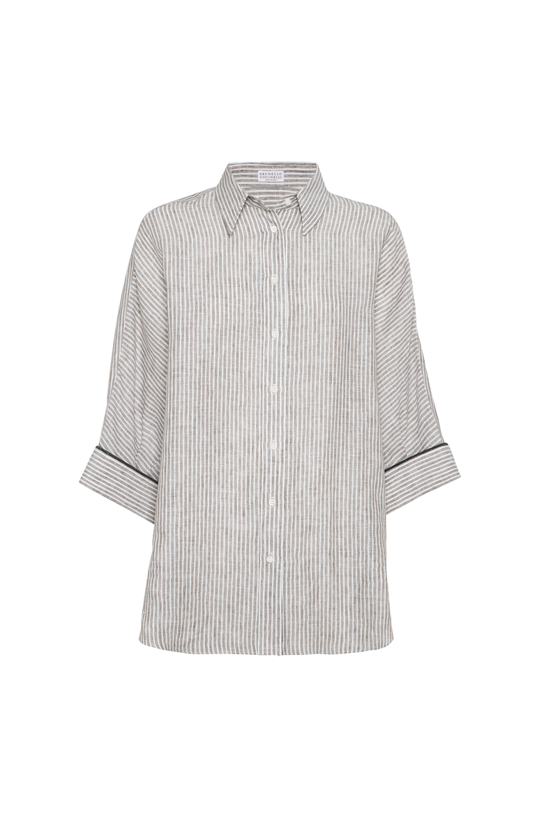 Linen shirt, Main, color, Light Brown
