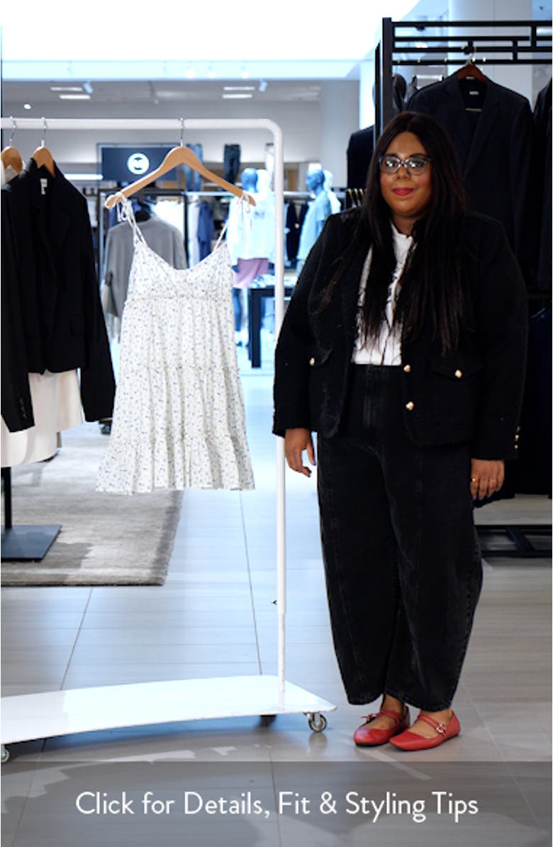 Tiered Cotton Minidress, sales video thumbnail