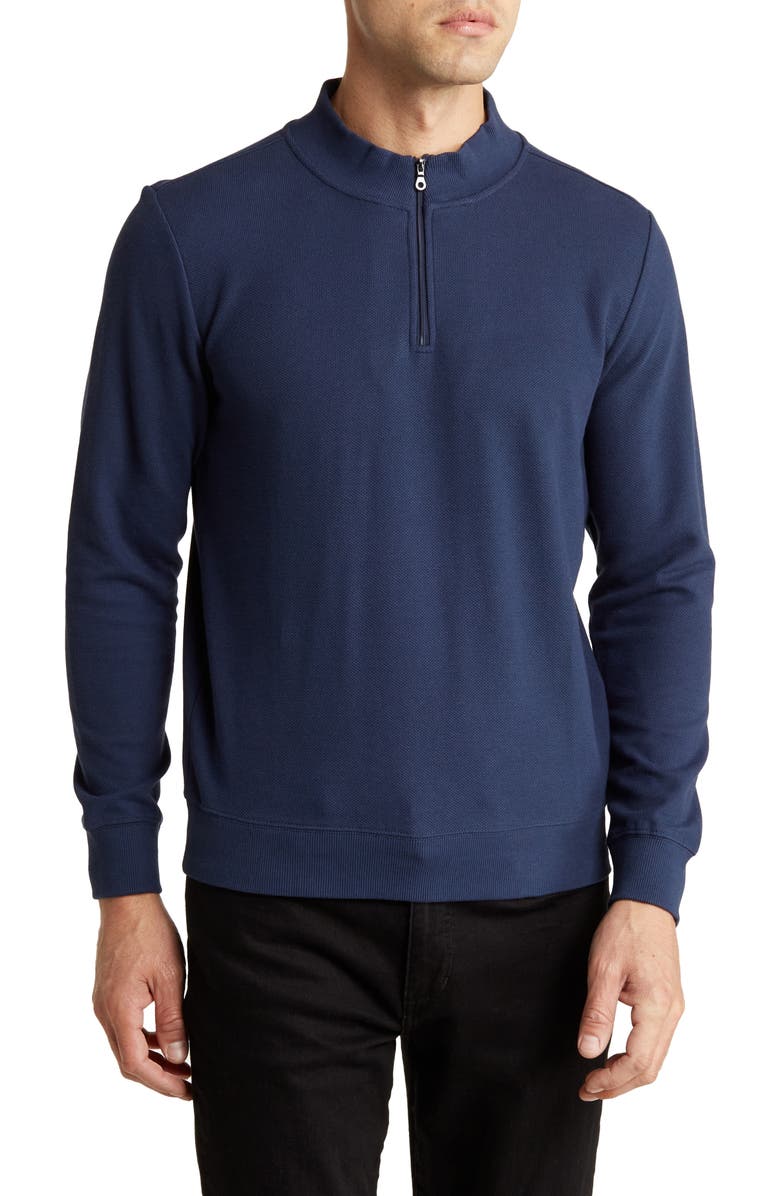 WESTZEROONE Riverbend Half Zip Pullover, Main, color, Blue Night