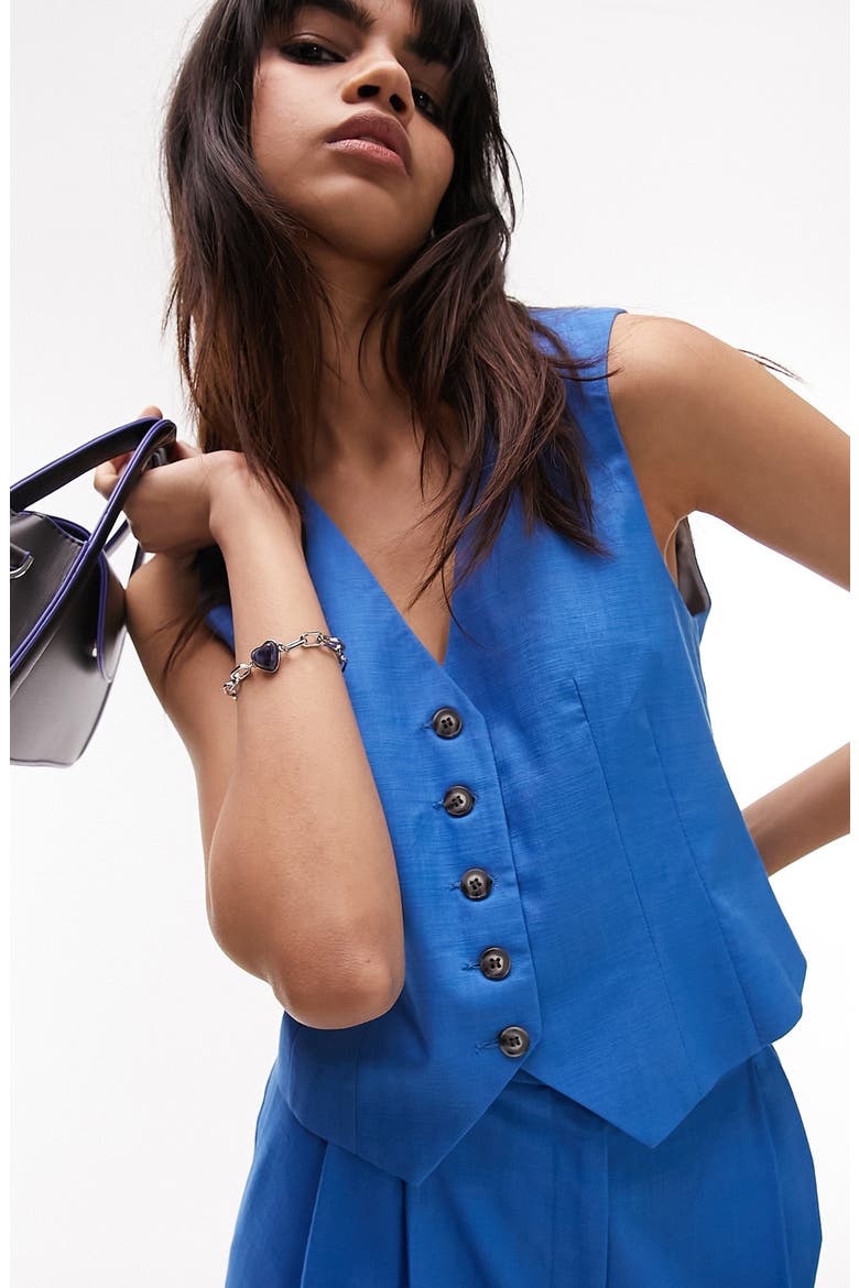 Blue Tonic Vest, Main, color, MEDIUM BLUE