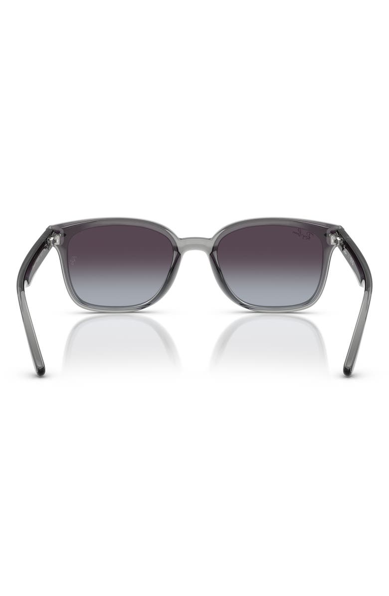 Ray-Ban 64mm Rectangle Sunglasses, Alternate, color, Transparent Grey
