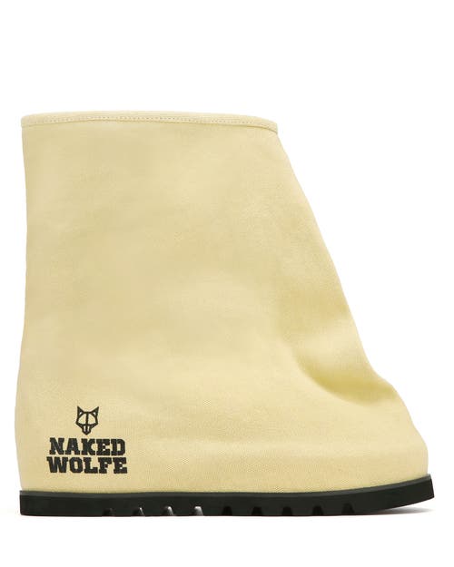 Naked Wolfe The Bag Boot Military Canvas In Nude