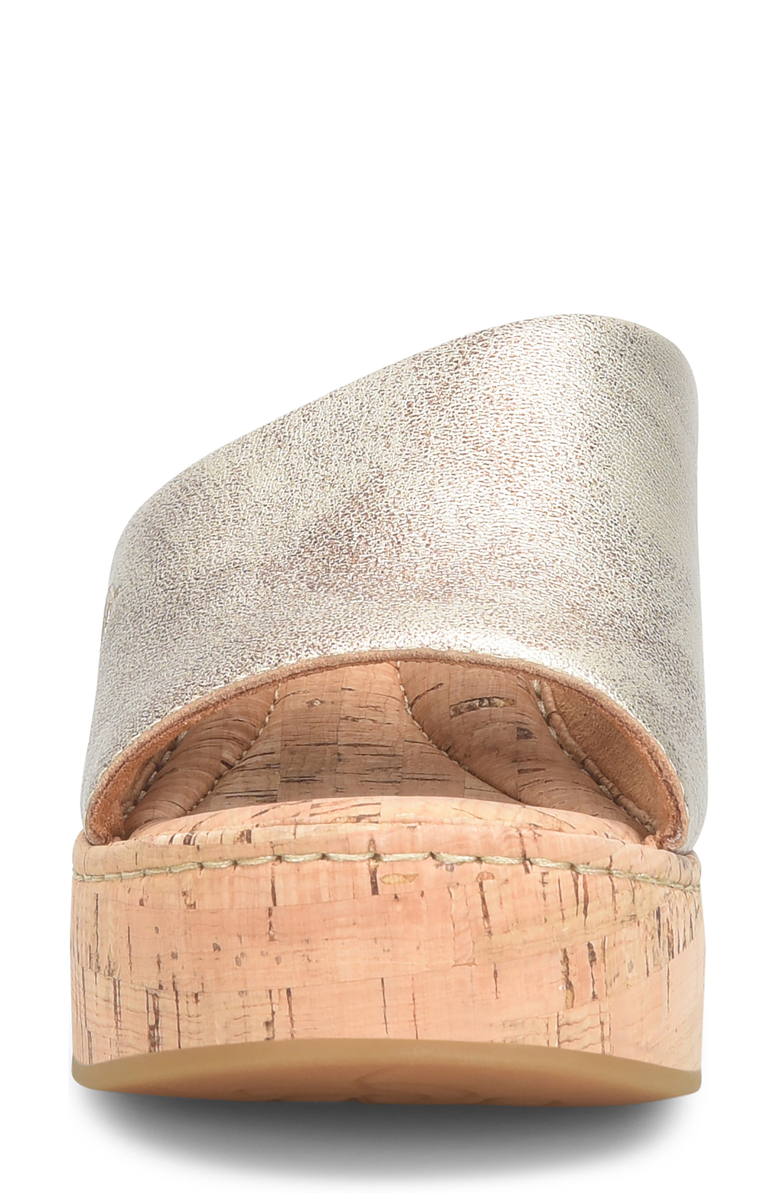 Børn Shilo Platform Wedge Sandal, Alternate, color, Light Gold Metallic