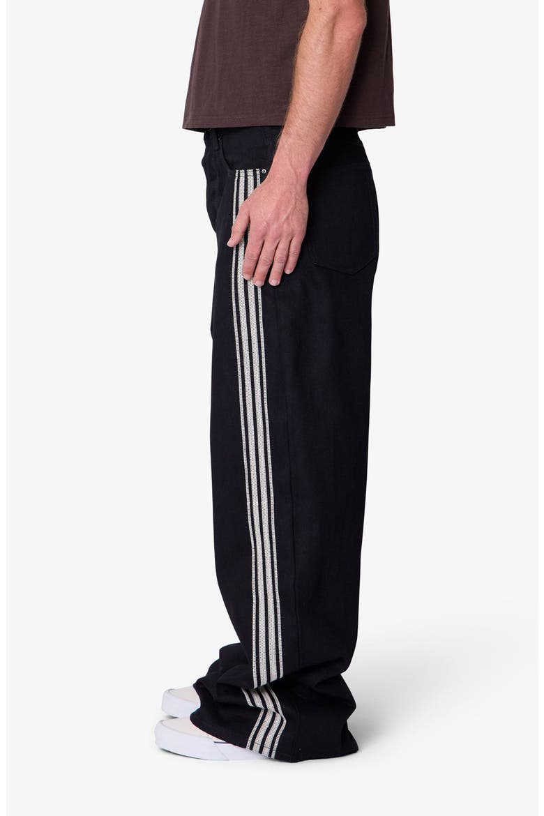 Rave Side Stripe Relaxed Leg Jeans, Alternate, color, BLACK