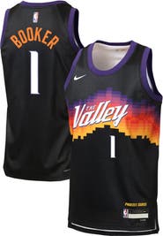 Nike Youth Nike Devin Booker Black Phoenix Suns 2025/26 City Edition Swingman Jersey