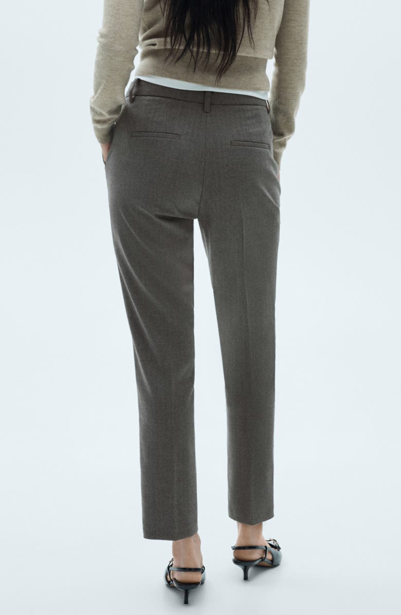 MANGO Flat Front Skinny Pants, Alternate, color,