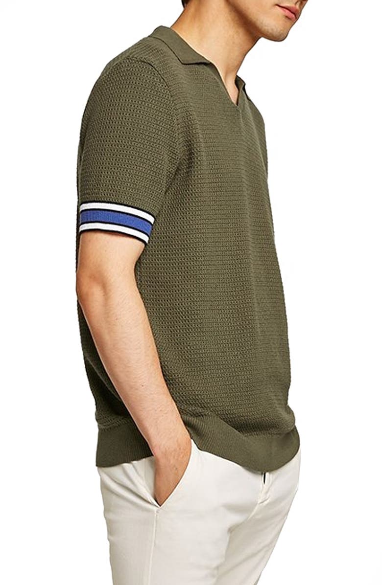 Topman Revere Collar Polo, Alternate, color, 