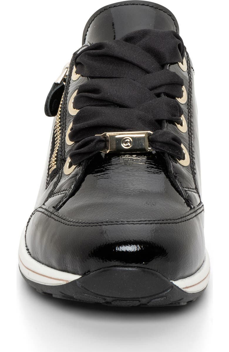 ara Ollie Sneaker, Alternate, color, Black/Gold