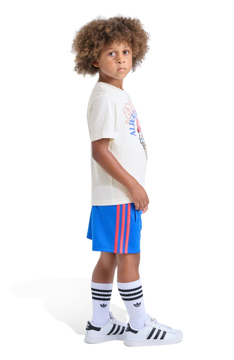 adidas Originals Kids' Logo Graphic T-Shirt & Shorts Set, Alternate, color, Off White