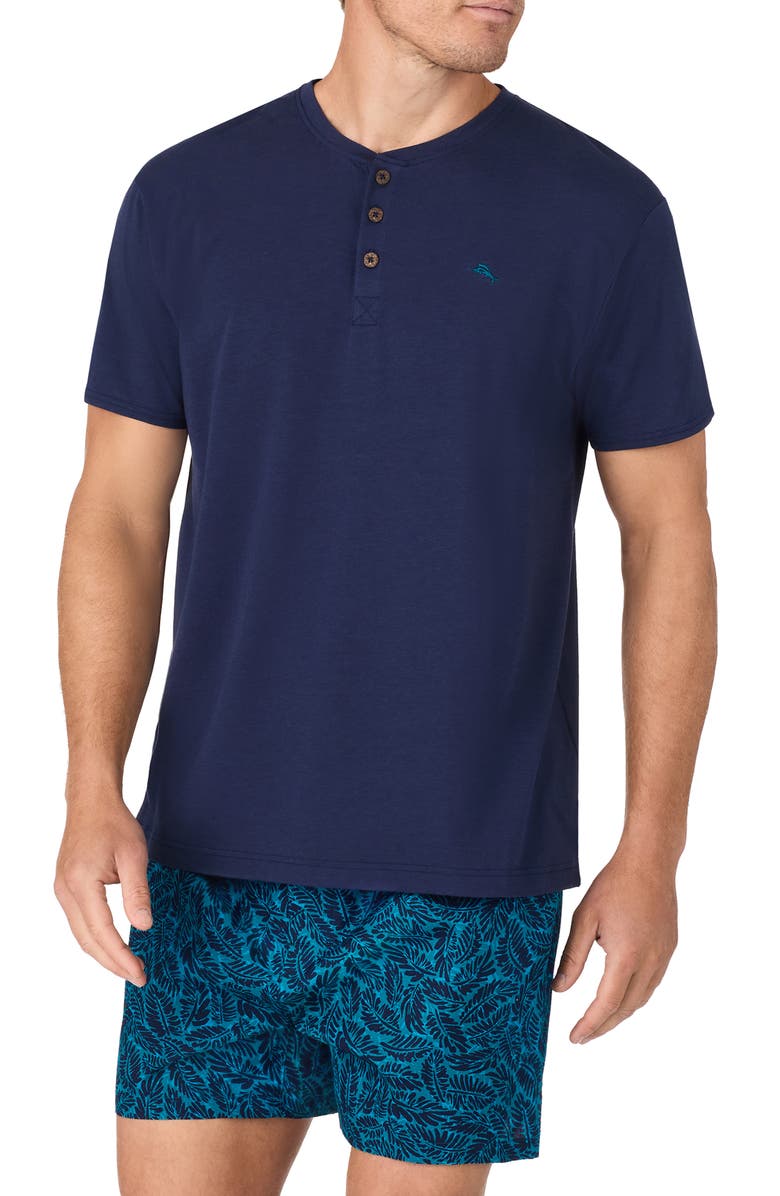Tommy Bahama Cotton Blend Pajama Henley, Alternate, color, 