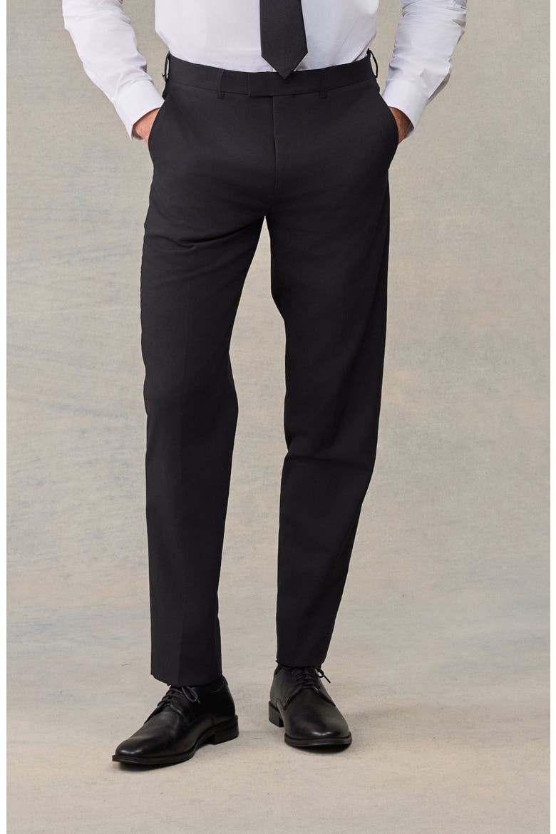 Essential Slim Fit Suit Pants, Main, color, Black