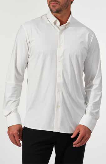 STUDIO GARNET LOS ANGELES Solid Performance Stretch Button-Up Shirt