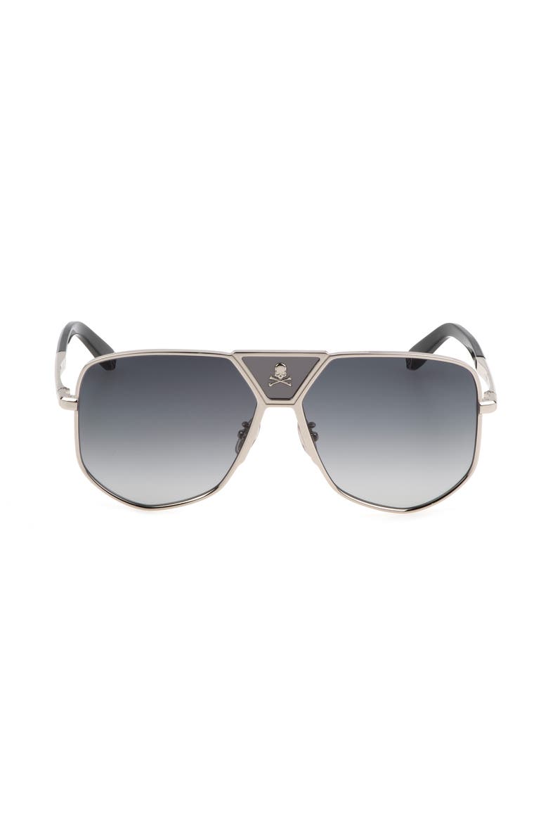 Sunglasses Skull Men, Main, color, Silver
