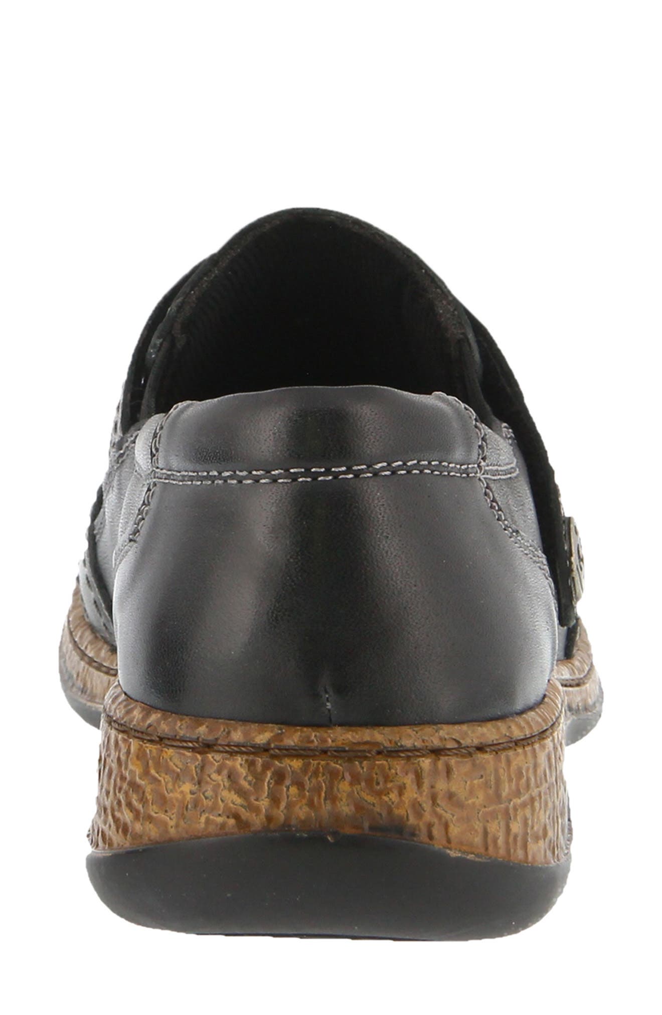 Spring Step Smolqua Loafer, Alternate, color, Black Leather