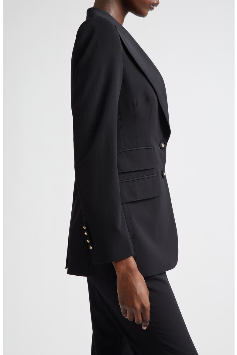 Turlington Stretch Gabardine Blazer, Alternate, color, NERO