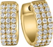 Bliss Diamond 1 Ct Diamond Lab Grown Hoops Women's Earrings 10k Gold