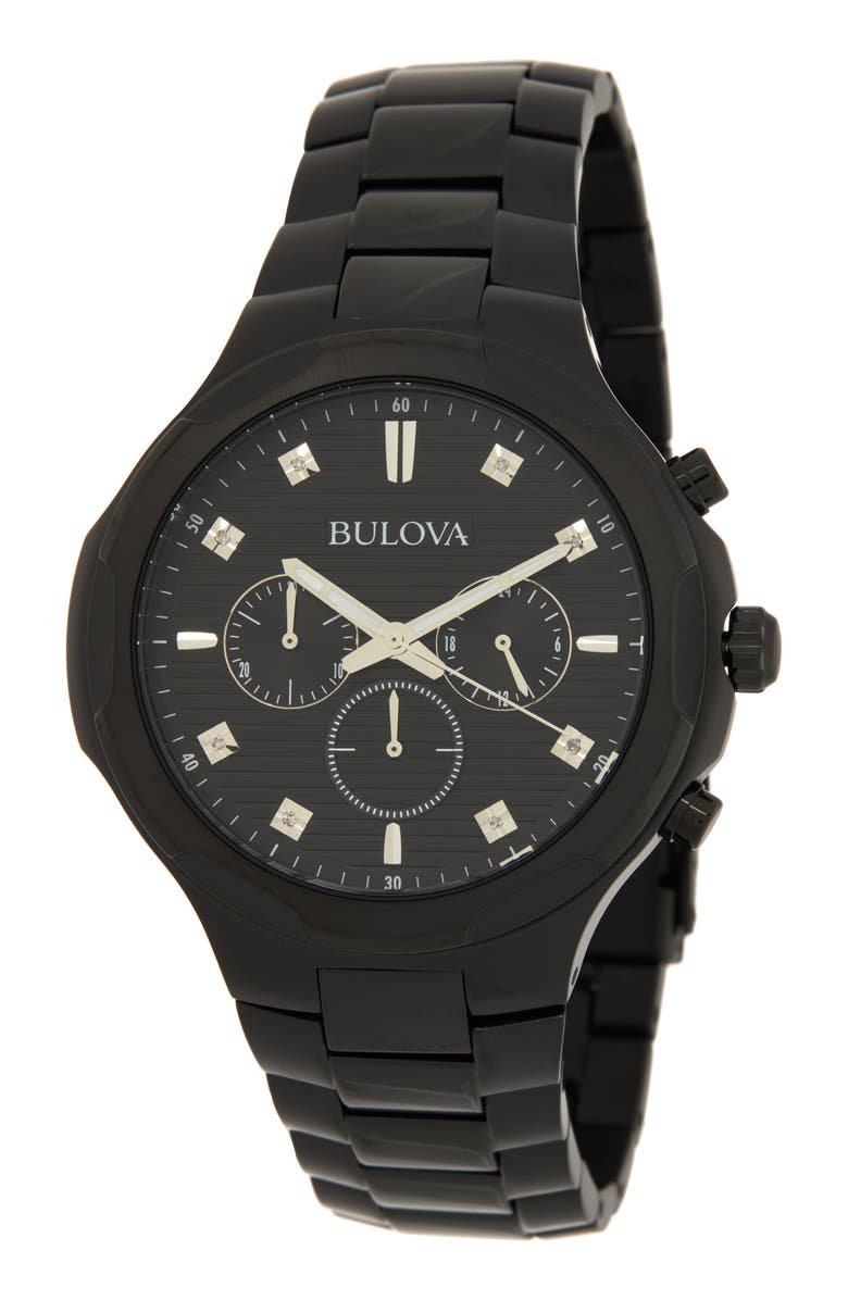 BULOVA Chronograph Bracelet Watch, 46mm, Main, color, 